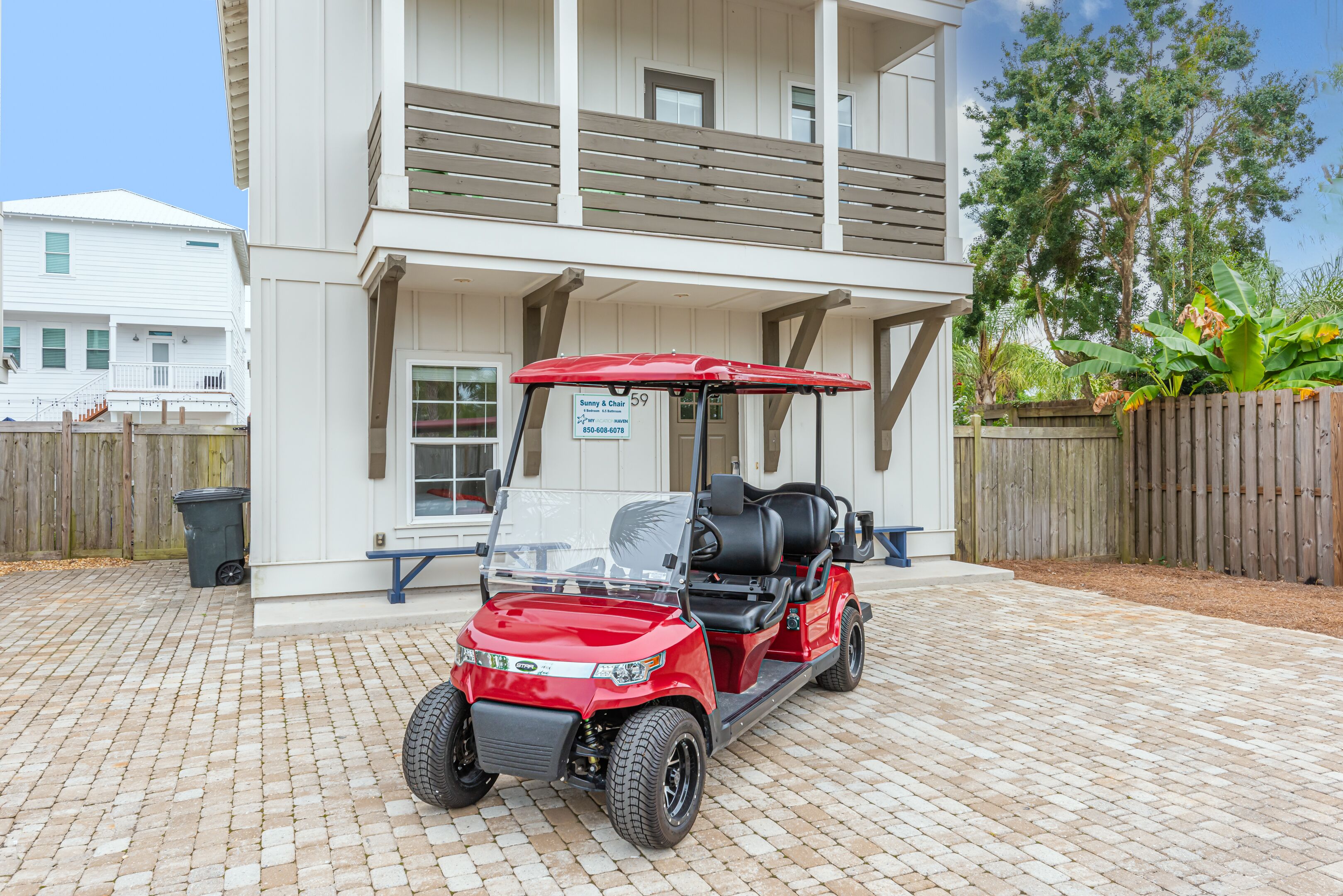 Private Pool ~ 6-Seat Golf Cart ~ Walk to the Beach
