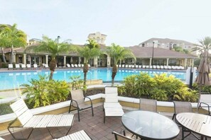 Una piscina riscaldata