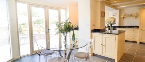 Fridge, dishwasher, electric kettle, toaster