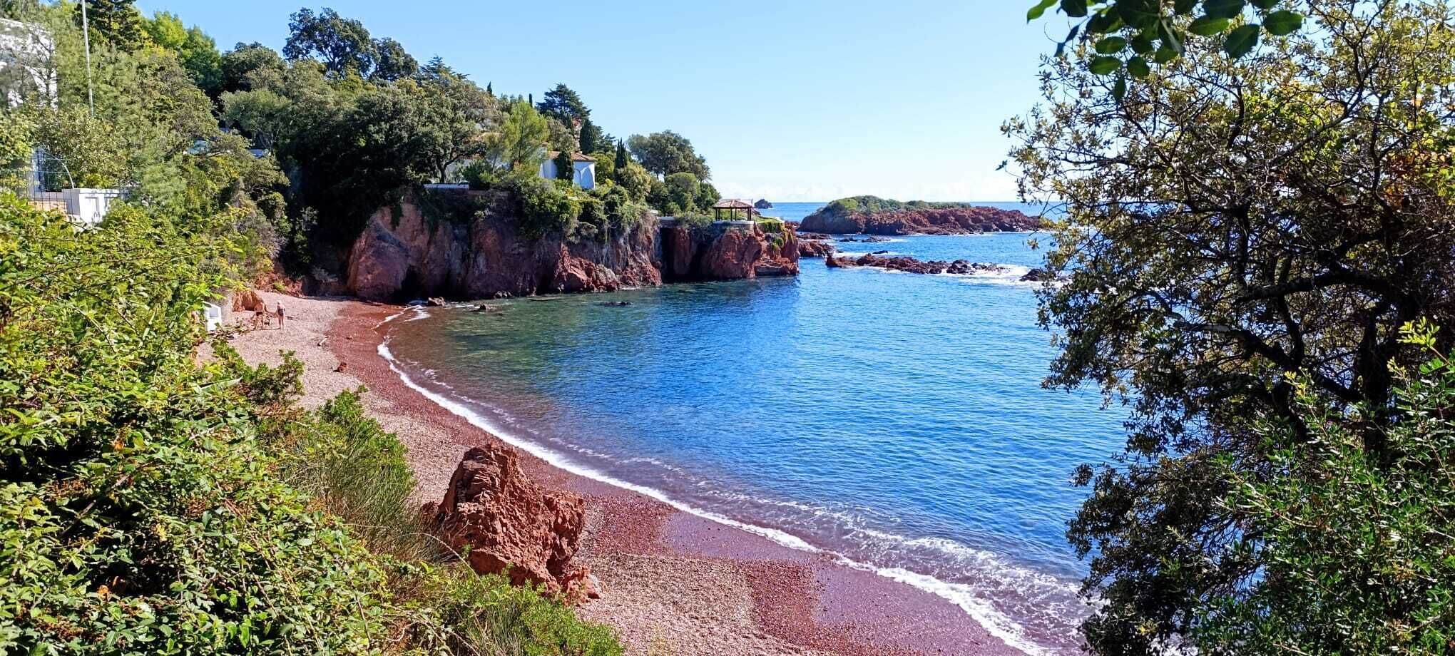 On the beach, sun loungers