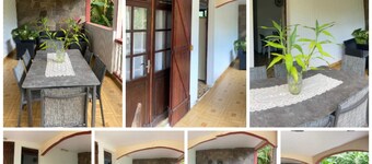 PRETTY F4 0 5 MINUTES FROM THE BLACK SAND BEACH OF GRAND-ANSE