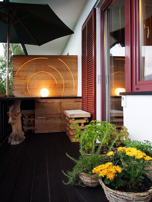Terrace/patio - Apartment Belvedere with Mountain View, Shared Pool & Wi-Fi (Caines)