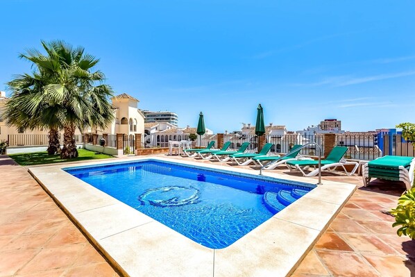 A heated pool
