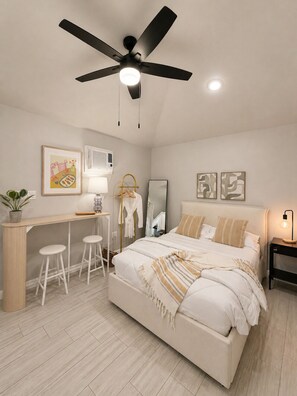 1 soveværelse, skrivebord, strygejern/strygebræt, Wi-Fi