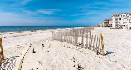 Beachfront dog-friendly home with spacious decks and on-site pool