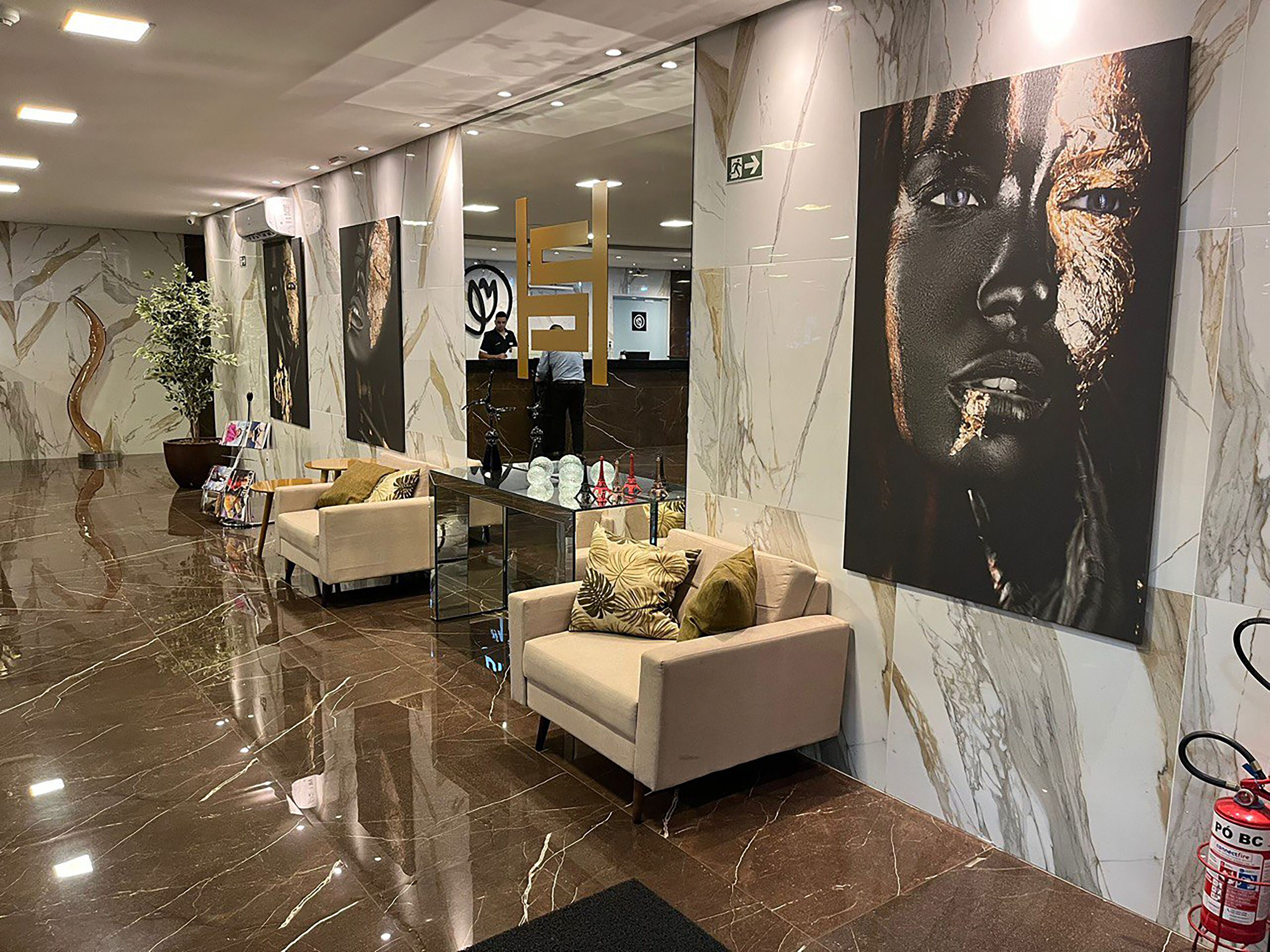 Sala de estar en el lobby