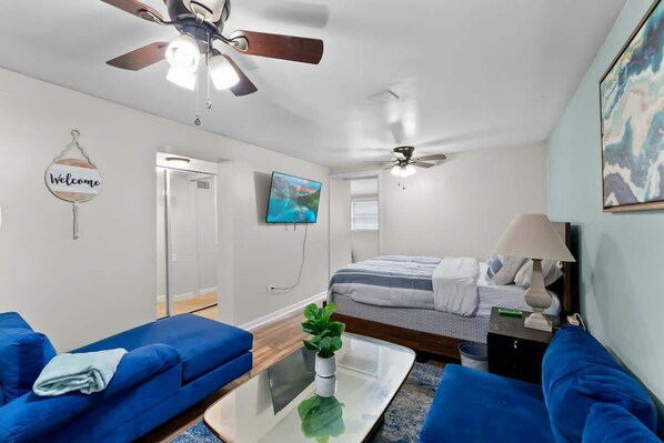 1 chambre, bureau, Wi-Fi gratuit, draps fournis