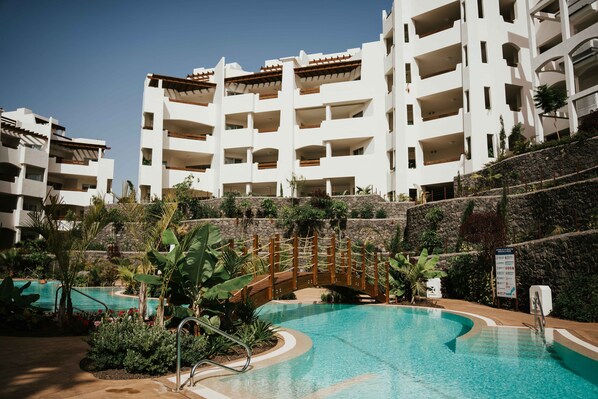 A heated pool