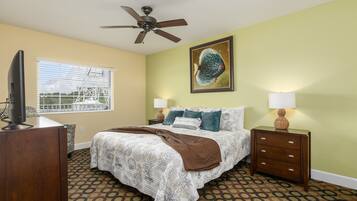 2 bedrooms, travel crib, free WiFi, bed sheets