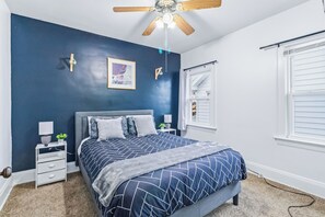 2 dormitorios, tabla de planchar con plancha, wifi gratis y ropa de cama