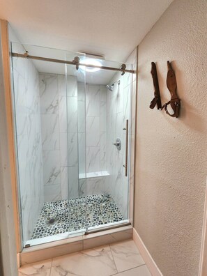 Hair dryer, towels