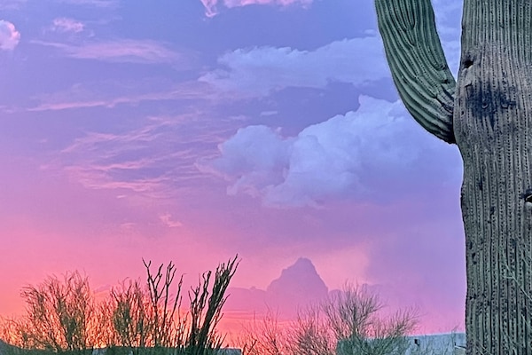 Sunset from the front yard