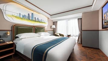 Business Double Room | Down comforters, memory foam beds, laptop workspace, blackout drapes