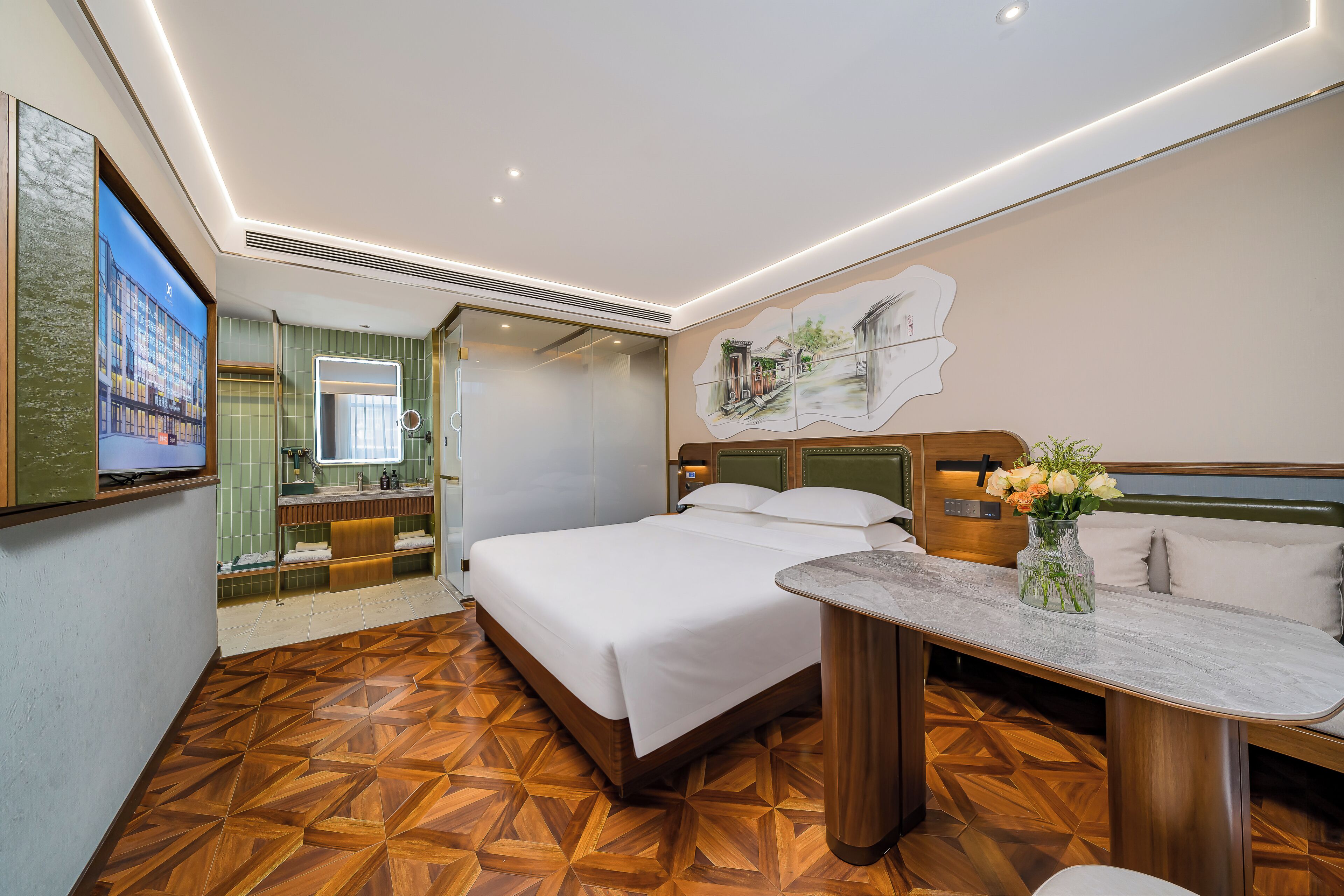 Deluxe Double Room | Down duvets, memory-foam beds, free minibar, laptop workspace