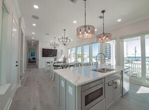 Fridge, microwave, oven, stovetop - Beach Country 7 BR/ 7.5 House w/ Heated Pool (Navarre Beach)