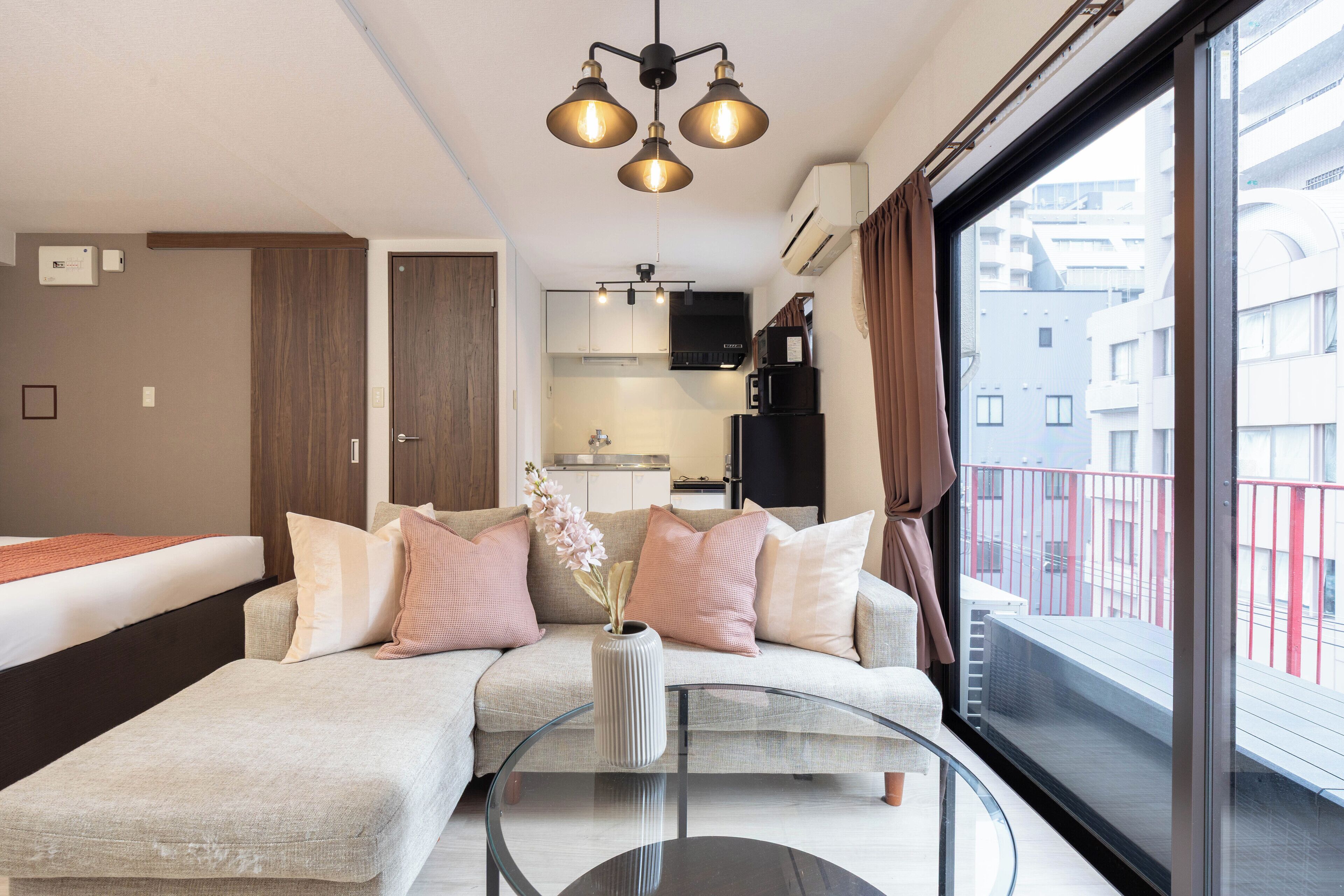 Arita heights namba 505 | Living area | 50-inch flat-screen TV with digital channels, TV