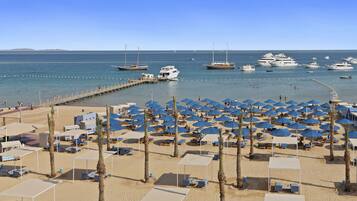 Playa privada y bar en la playa