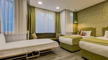 高級雙床房 | 埃及棉床單、高級寢具、Select Comfort 床墊、迷你吧