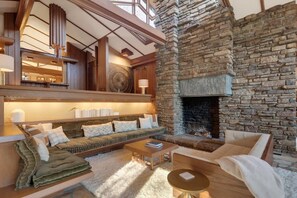 TV, fireplace, video games, offices