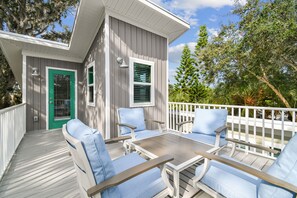 Terrace/patio - Rustic Tiny Home on Pinellas Trail w/ Heated Pool! Walk or Bike to Downtown Dune (Dunedin)