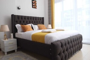 1 多间卧室、熨斗/熨衣板、WiFi、床单