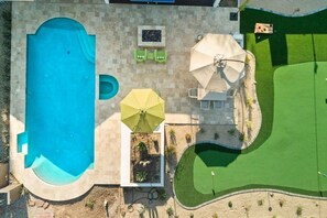 A heated pool