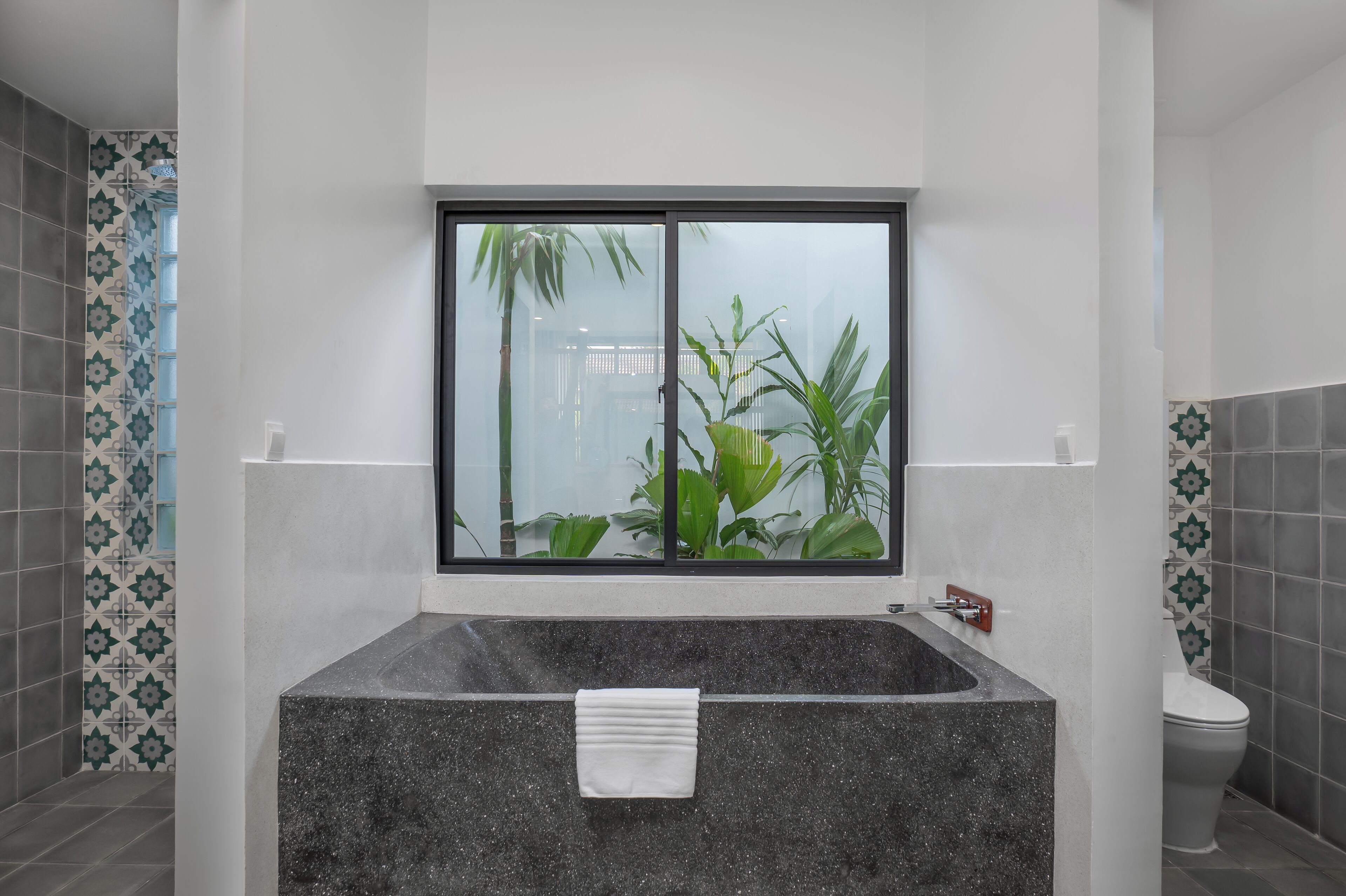 Private Pool Villa 1-Bedroom - Free Airport Pickup and Minibar | Bathroom | Separate tub and shower, rainfall showerhead, eco-friendly toiletries