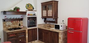 Apartment, 1 Queen-Bett | Eigene Küche | Kühlschrank, Mikrowelle, Ofen, Herdplatte