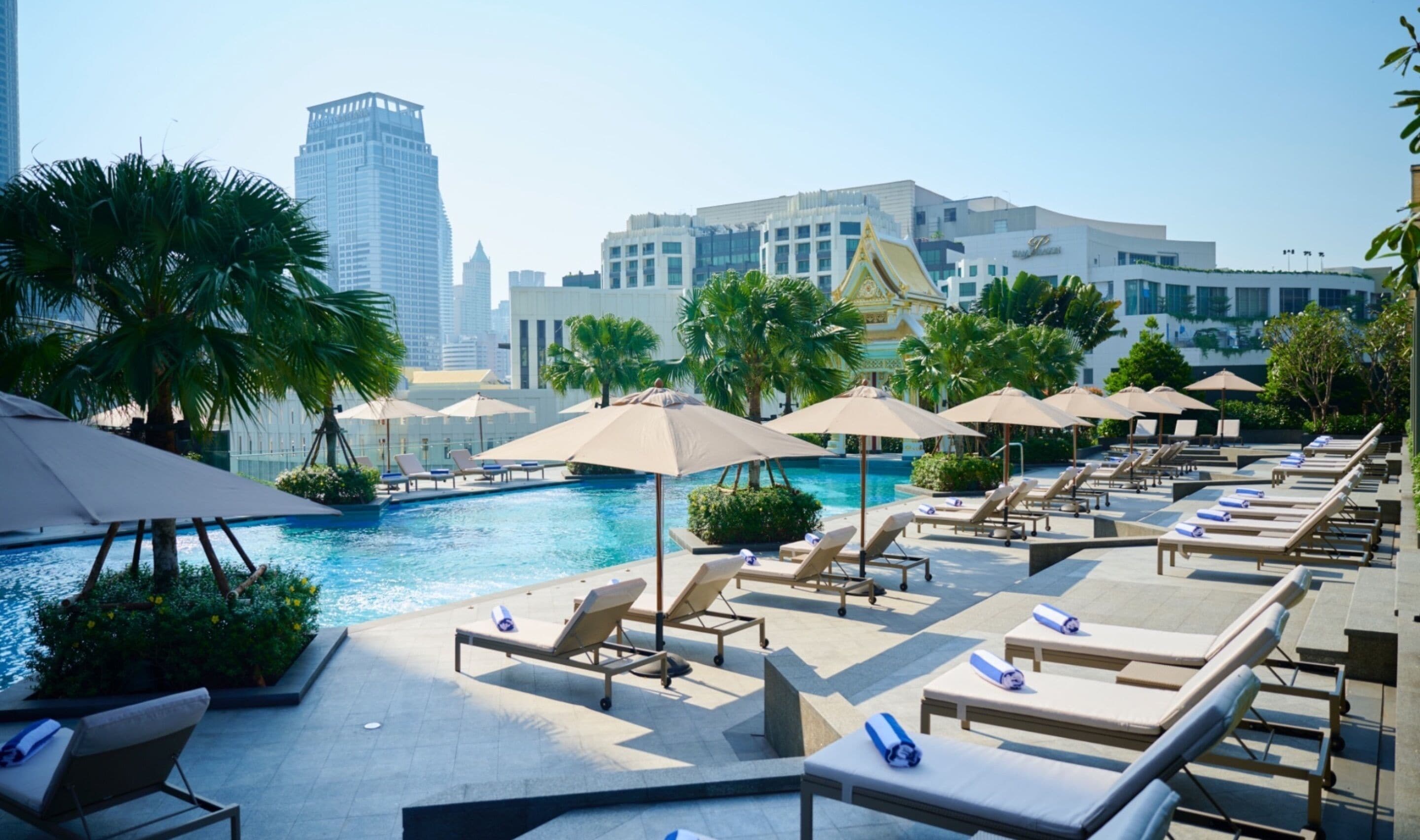 Utendørsbasseng, bassengtelt (inkludert) og bassengparasoller