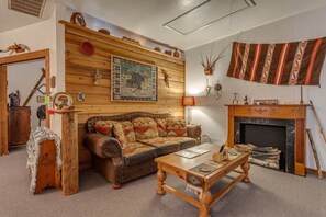 TV, fireplace, DVD player