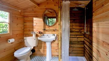 Douche, serviettes fournies