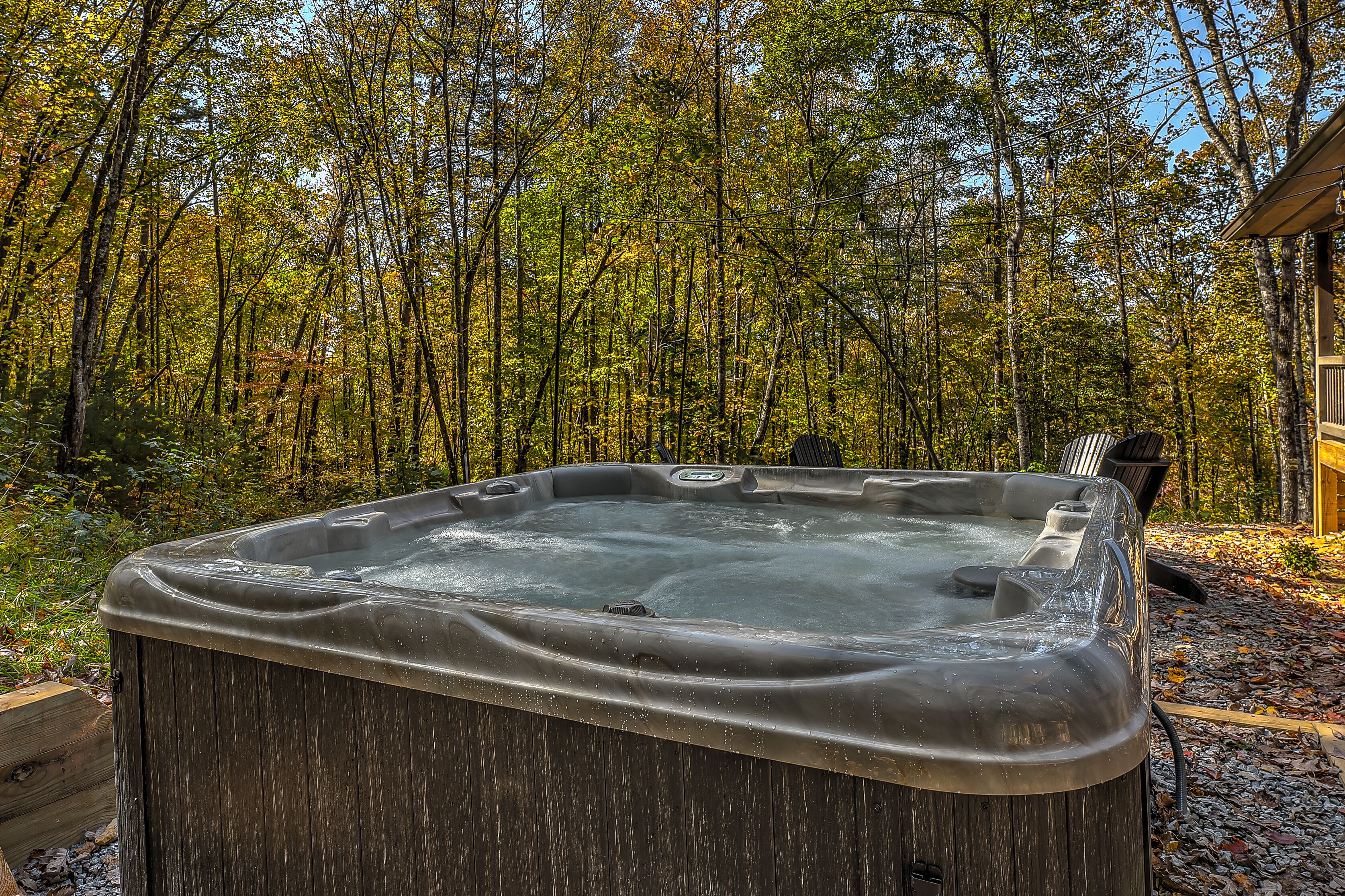 Tina de hidromasaje al aire libre