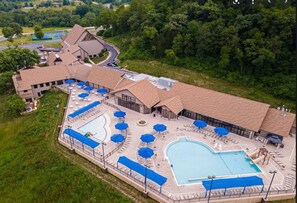 Indoor pool, a heated pool