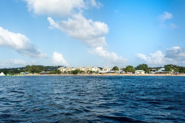 Playa en los alrededores y camastros