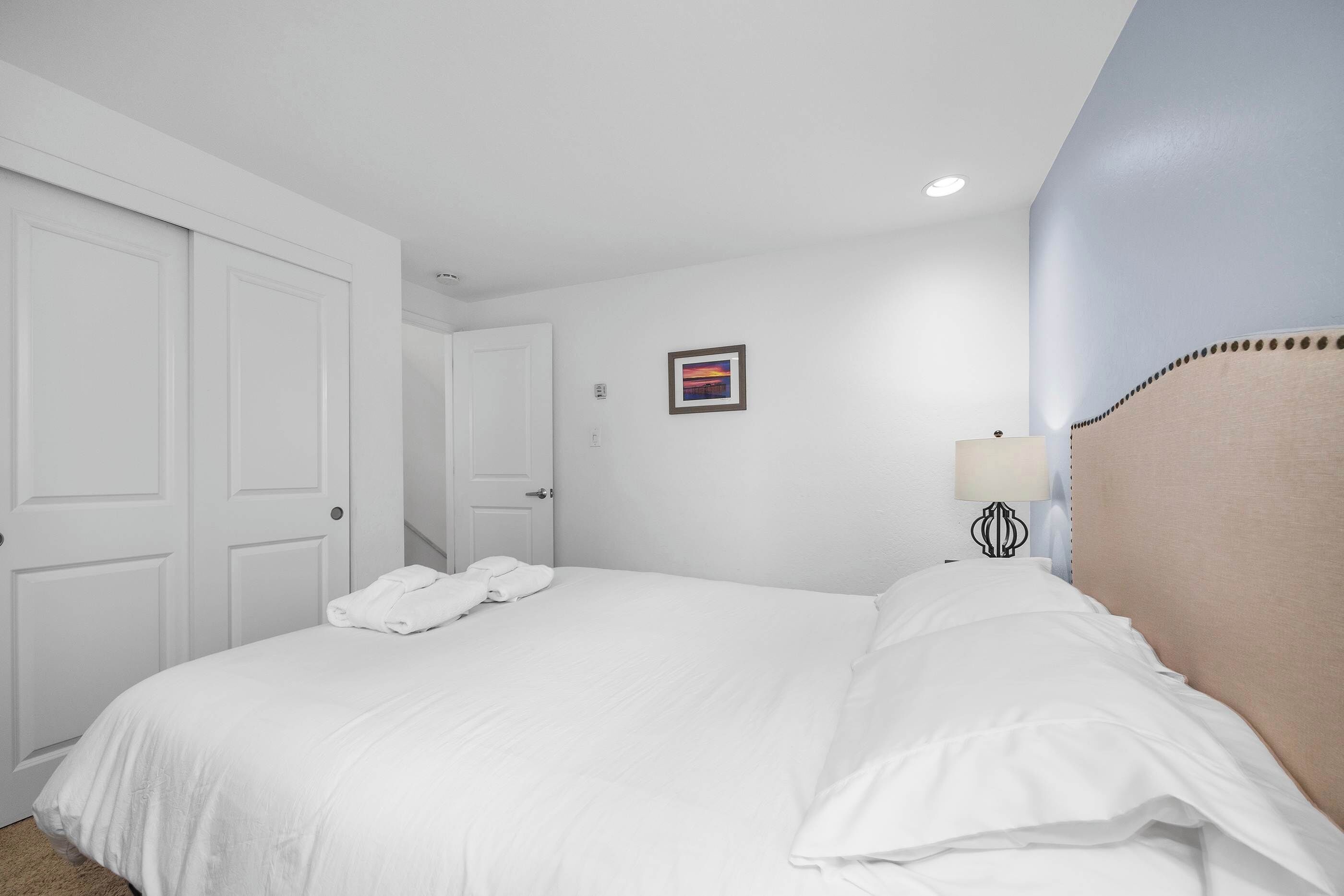 2 bedrooms, iron/ironing board, travel crib, WiFi