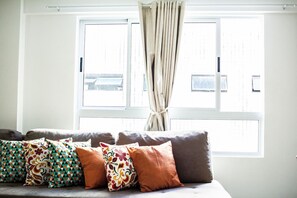 Living area - Apart beira mar de Jampa por Carpediem (João Pessoa)