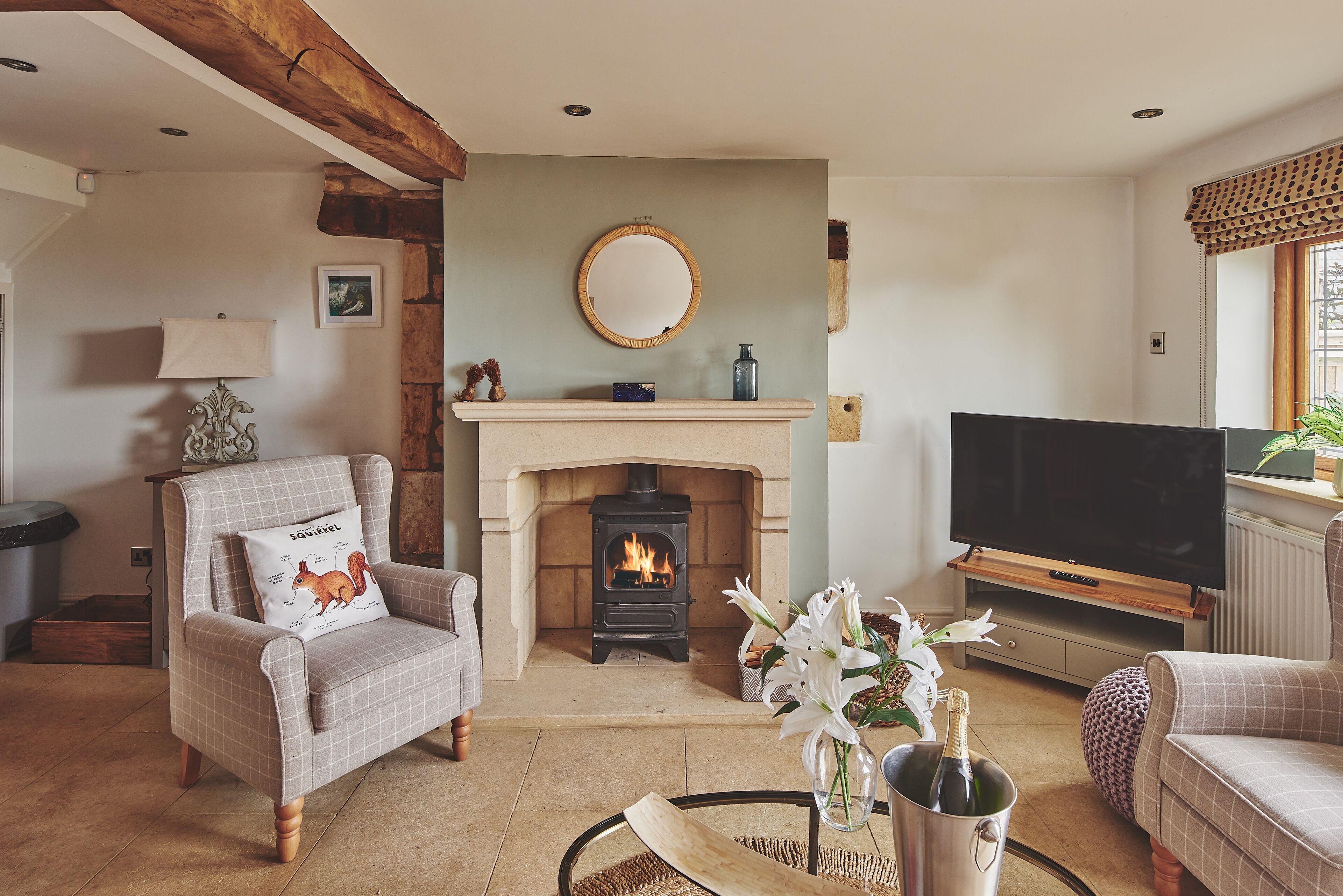 Luxury Cottage, Ensuite (Squirrel Barn) | Lounge