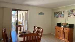 Dining - 35 Rumbalara Avenue - Rainbow Beach.  Swimming pool, air conditioning. (Rainbow Beach)
