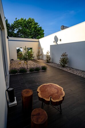 Terrace/patio - Country houses 900 m from the center of Oliveira do Hospital (Oliveira do Hospital)