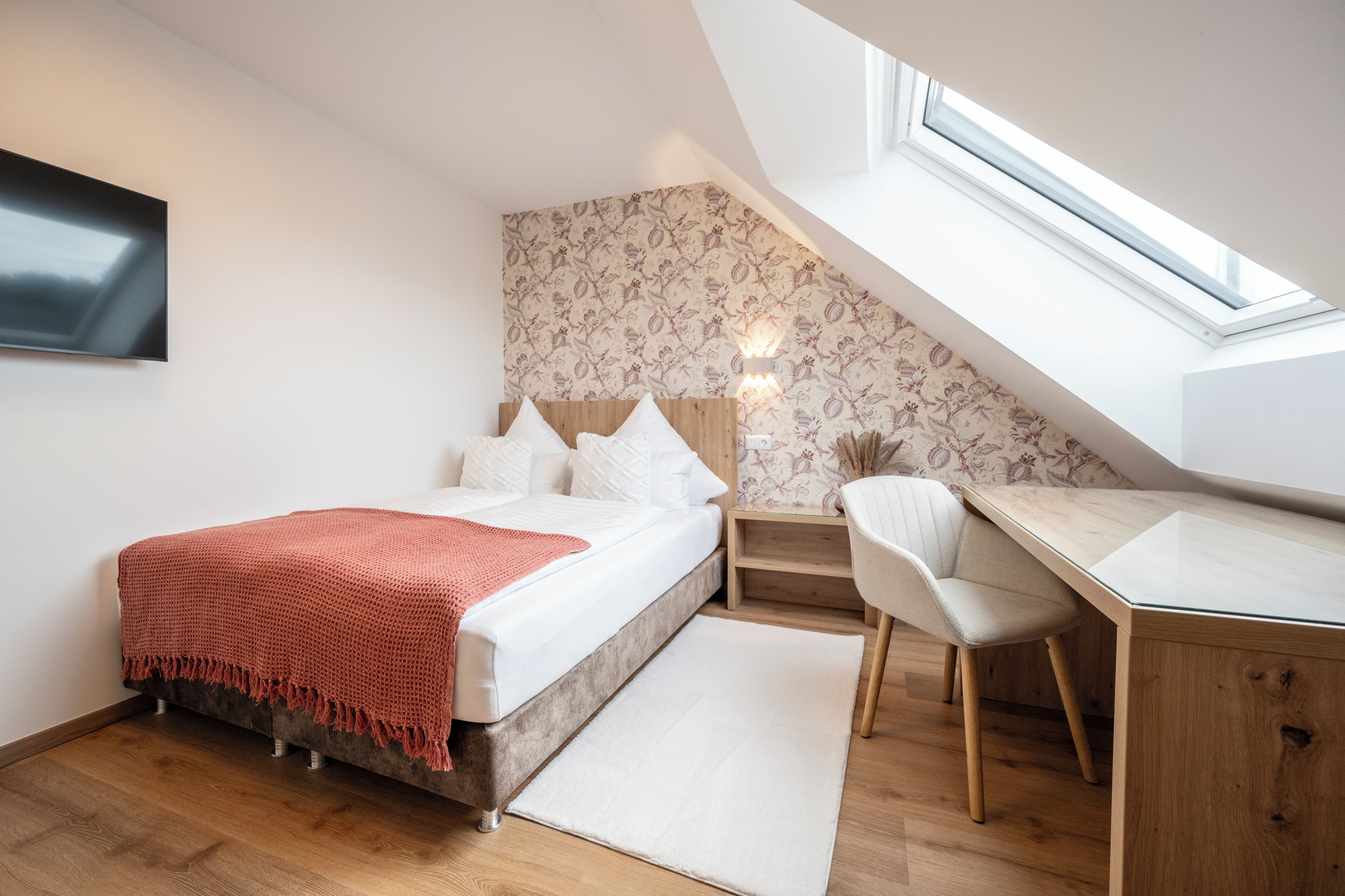 Habitación estándar doble | Decoración individual, mobiliario individual, wifi gratis y ropa de cama