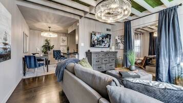 Smart TV, fireplace, offices