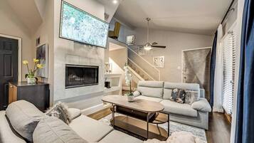 Smart TV, fireplace, offices