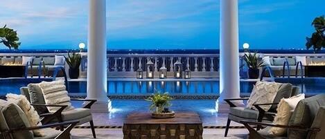 Una piscina riscaldata