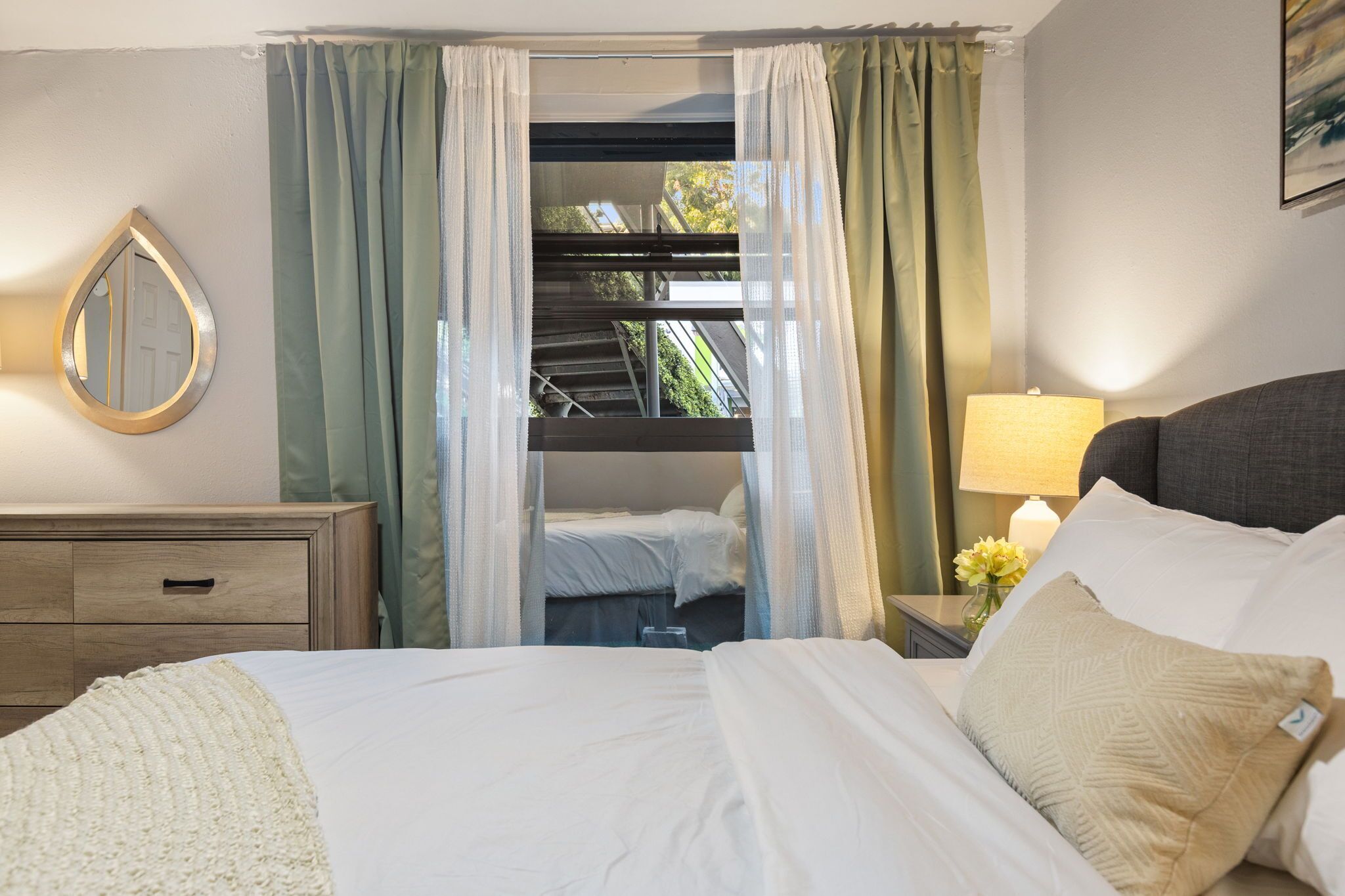 2 bedrooms, iron/ironing board, travel crib, free WiFi