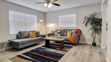 Smart TV, fireplace, Netflix, streaming services