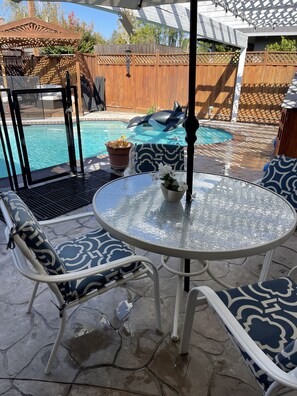 Outdoor pool, a heated pool - Solar Heated Pool, Staycation Lovely 3bed/2ba Home (San Jose)