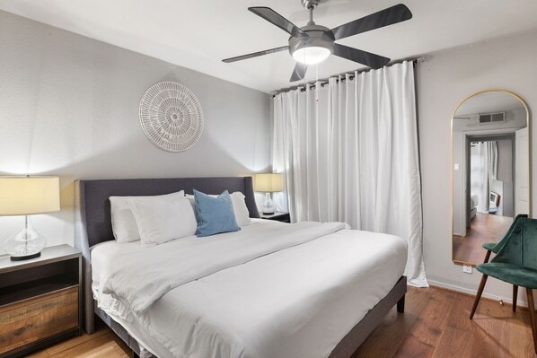 2 bedrooms, iron/ironing board, travel cot, free WiFi