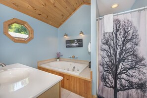 Cabin, Multiple Beds, Hot Tub, Mountain View (Treetop Paradise) | Bathroom - Treetop Paradise Private Game Room & Hot Tub! (Sevierville)