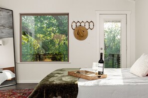 Bedroom with big picture window