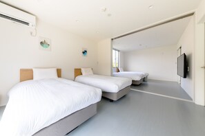 3 habitaciones, escritorio, wifi gratis y ropa de cama 